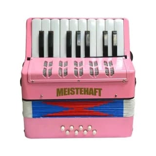 Acordeón niño Meistehaft rosada 17 notas 8 bajos