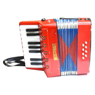 Acordeón niño Meistehaft roja 17 notas 8 bajos