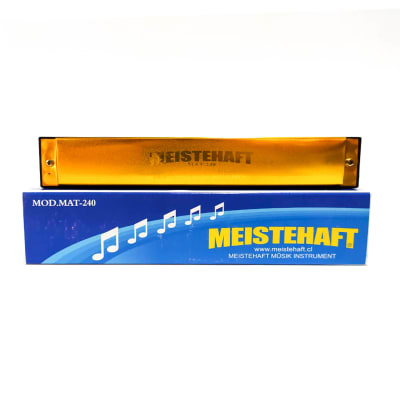 Armónica Meistehaft mat-240 dorada