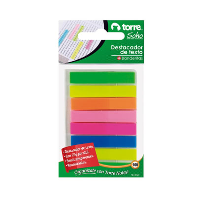 Banderita destacador texto Torre