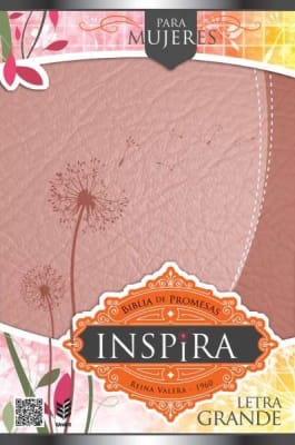 Biblia de promesas inspira para mujeres con índice, rosada1