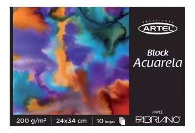 Block acuarela fabriano 200 gr Artel1