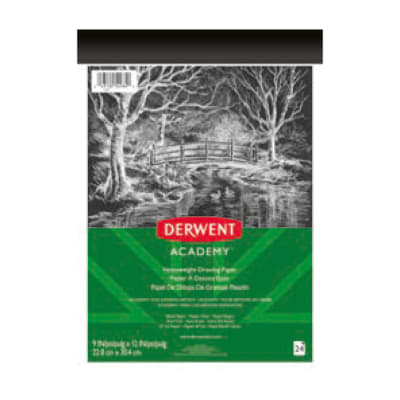 Block para dibujo hoja negra Derwent