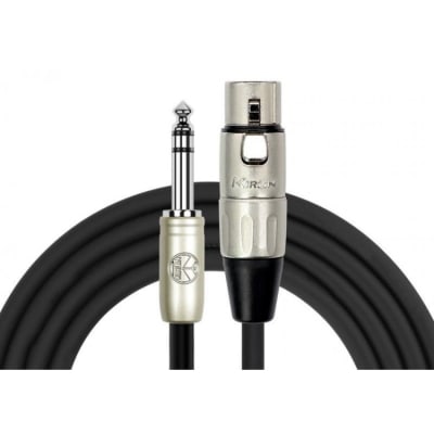 Cable XLR Hembra a Plug 6.3 Stereo 6mt Kirlin1
