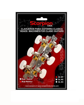 Clavijero Para Guitarra Eje Delgado Scorpion