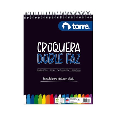 Croquera doble faz carta 50hj 140gr Torre