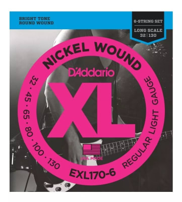 Cuerda de bajo eléctrico D`Addario EXL170-6