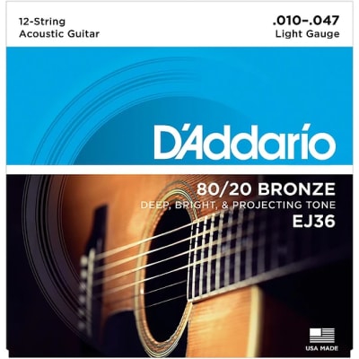 Cuerda guitarra acústica D`Addario EJ36