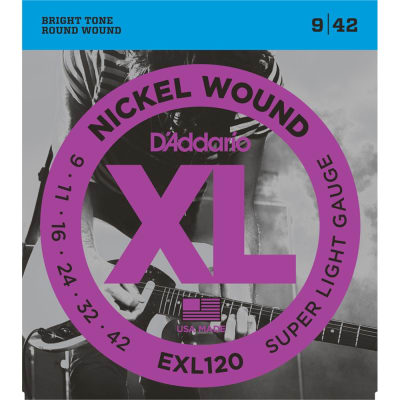 Cuerda guitarra eléctrica D`Addario EXL1202