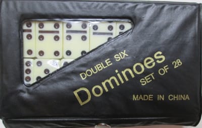 juego domino caja plástica