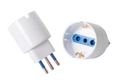 Enchufe Adaptador Shuco 10a Blanco