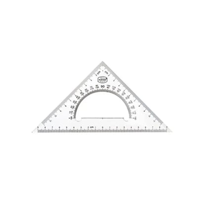 Escuadra con Transportador 21cm Hans1