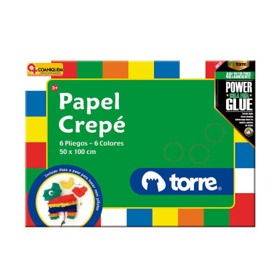 Carpeta escolar papel crepé Torre
