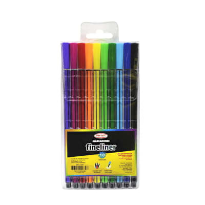 Marcador fineliner 10 colores Artel1