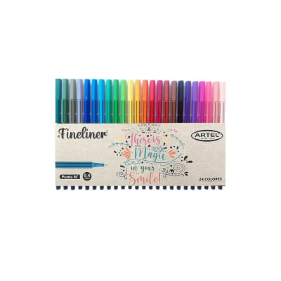 Marcador fineliner 24 colores Artel1