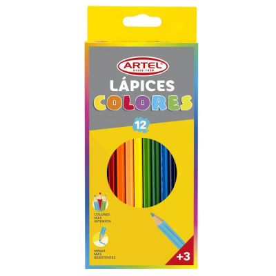 Lápices 12 color Artel1