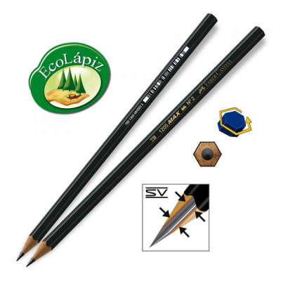 Lápiz grafito Faber Castell N°2 HB