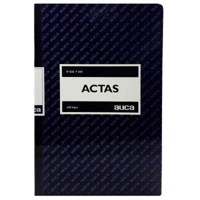 Libro de Actas Lineal 100 Hjs. Auca