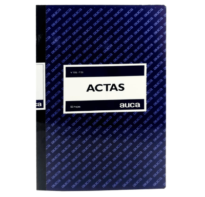 Libro acta 50hj lineal foliado Auca