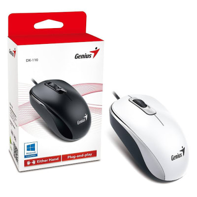 Mouse Genius DX-110 óptico USB blanco