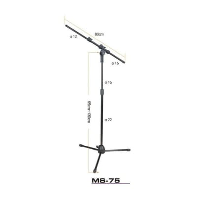 Pedestal de Micrófono Base Metalica1