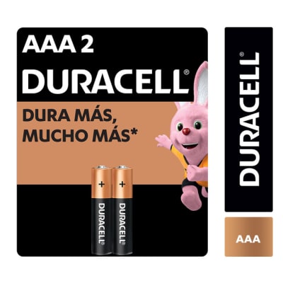 Pila Duracell AAA alcalina 2 unidades