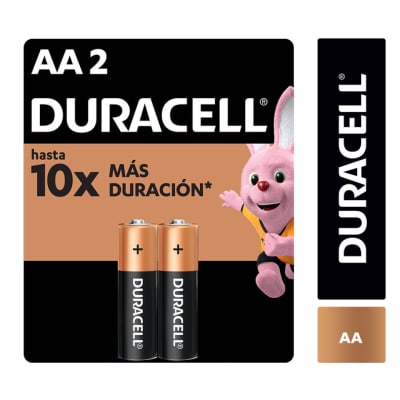 Pila Duracell AA alcalina 2 unidades1
