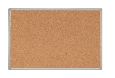Pizarra de corcho 90x60 borde aluminio1