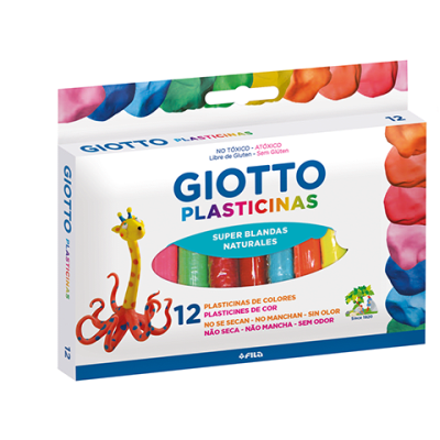 Plastilina 12 colores Giotto