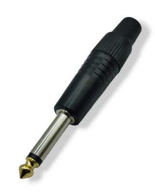 Conector Plug 6.3 Mono Cubierta Plástica