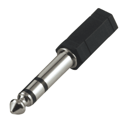 Adaptador Plug 6.3 Macho a Plug 3.5 Hembra Stereo1