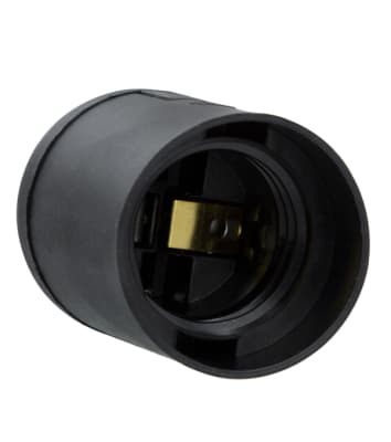 Porta lampara Philco E27 simple negro1
