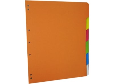 Separador carta 6 div. color brillante Halley