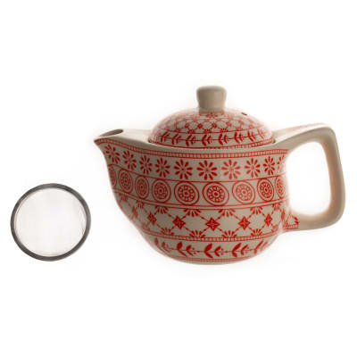 Tetera Campestre Chica Boho Naranja