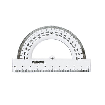 Transportador Proarte 180º 10 cm.