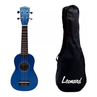 Ukelele soprano UK15 azul Leonard