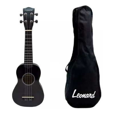 Ukelele soprano UK15 negro Leonard