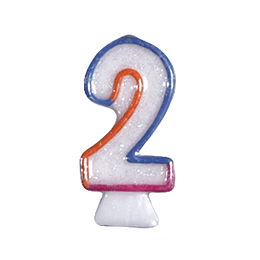 Vela cumpleaños glitter Big Party N° 21