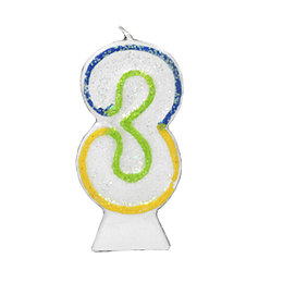 Vela cumpleaños glitter Big Party N° 31