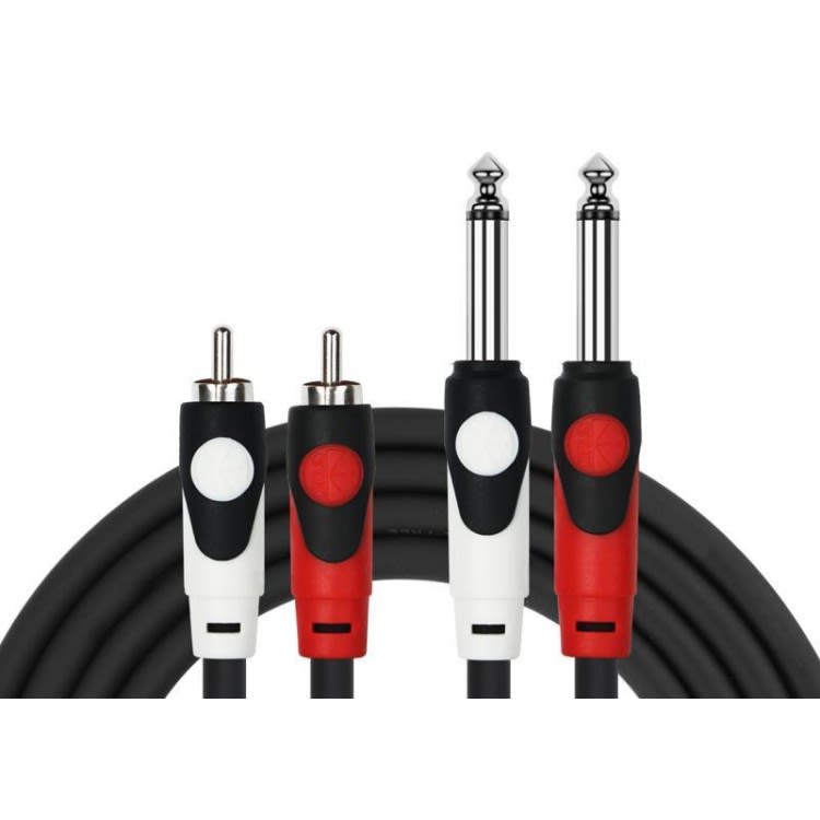 Cable 2 Plug 6.3 Mono A 2 PLUG RCA 2mt Kirlin 0