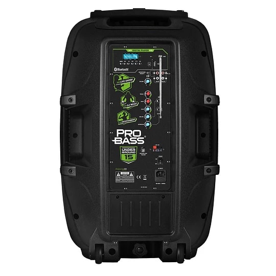 Caja Probass Underground 15 pulg. Recargable2