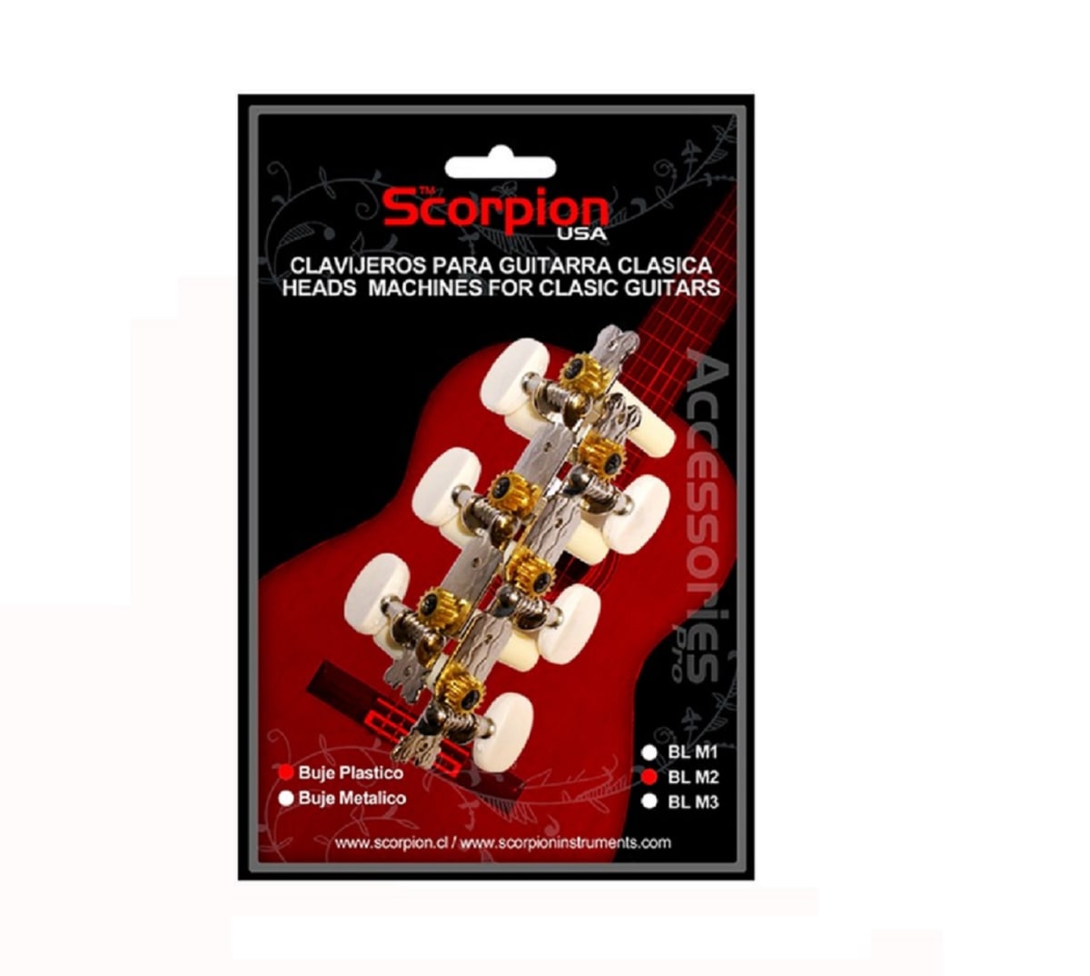 Clavijero Para Guitarra Eje Grueso Scorpion 0