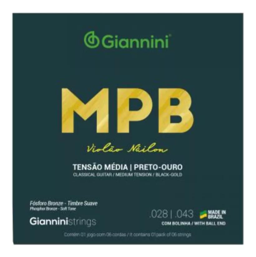 Cuerda Guitarra Nylon Giannini MPB GENWBG 0