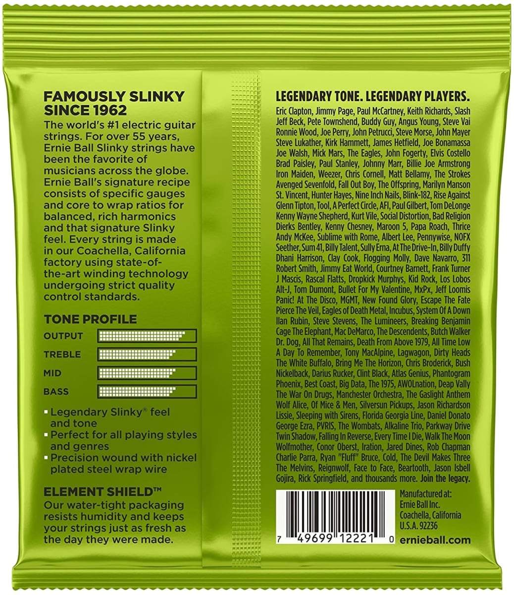 Cuerda guitarra eléctrica Ernie Ball 22212