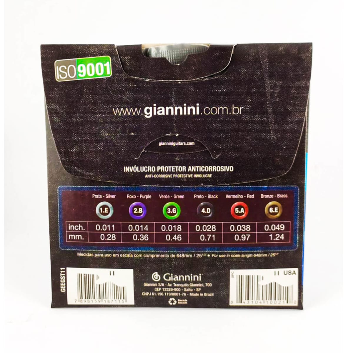 Cuerda Guitarra Eléctrica Giannini GEEGST111
