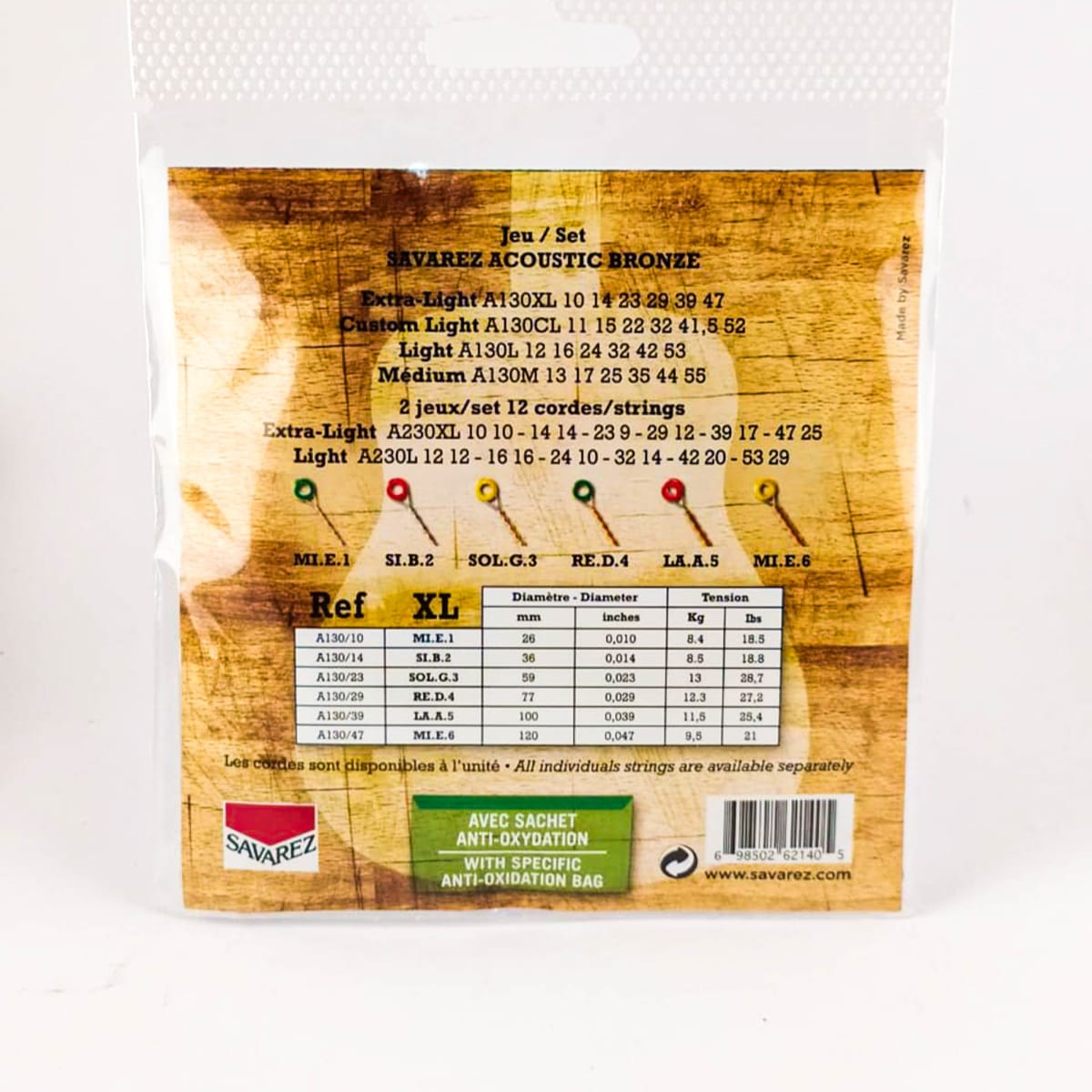 Cuerda guitarra acústica Savarez 10-471