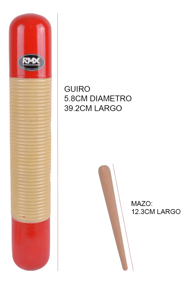 Guiro Madera Tipo Tornado RMX3