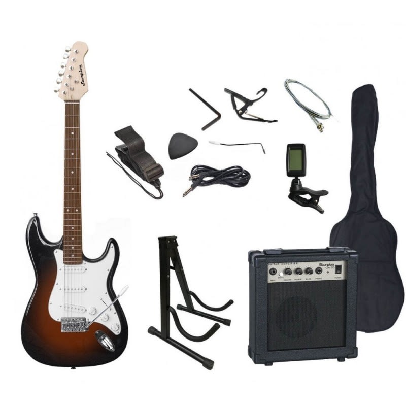 Guitarra eléctrica pack Scorpion sumburst2
