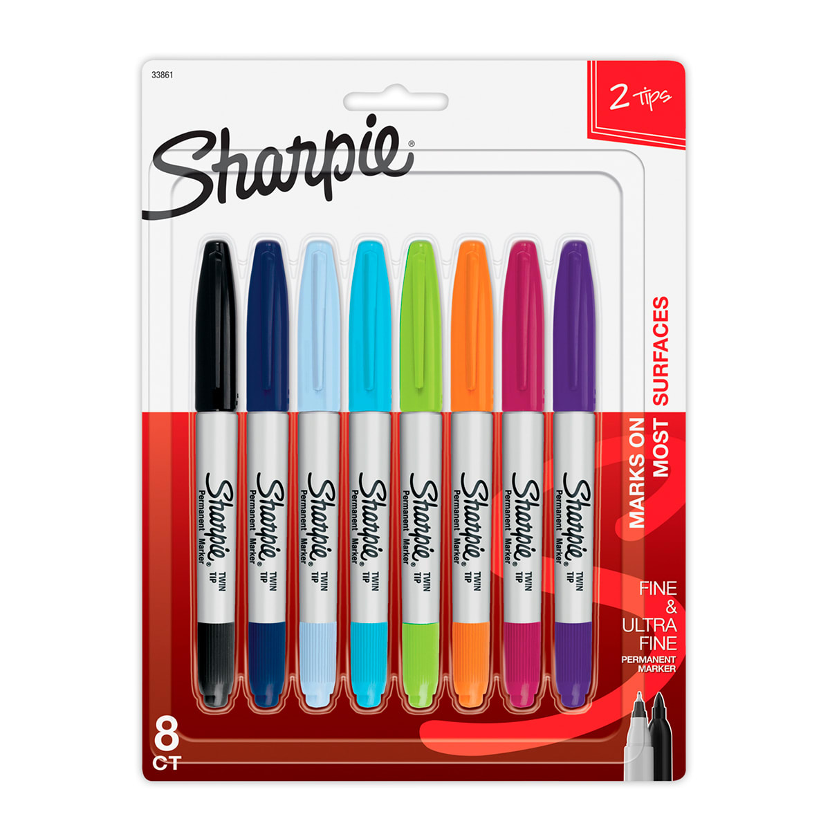 Marcador Sharpie Doble Punta 8 colores 0