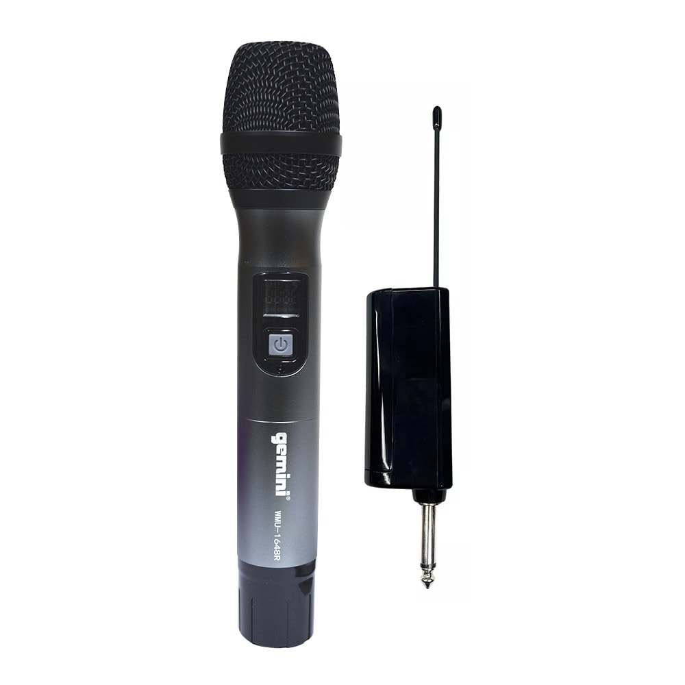 Micrófono Gemini Inalambrico UHF WMU-1600 0
